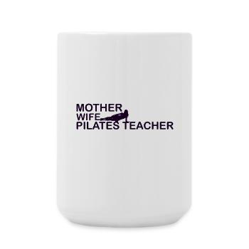 Pilates mother / Pilates teacher - Large Mug 440 ml - white - Front