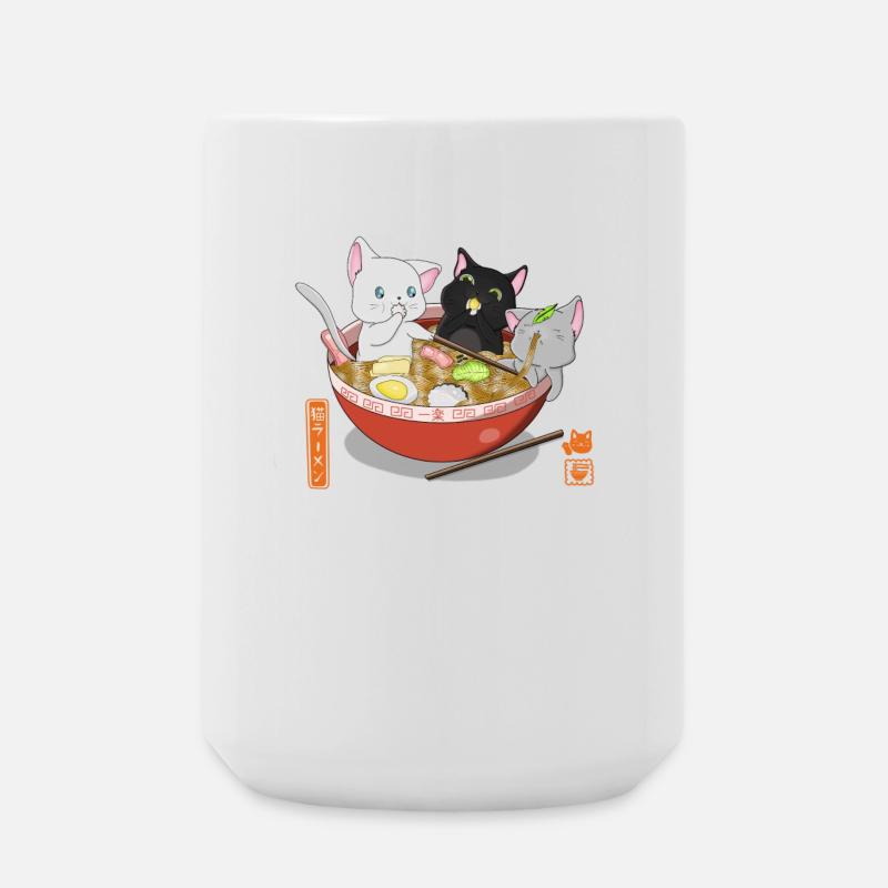 Ramen Cats - Large Mug 440 ml - white