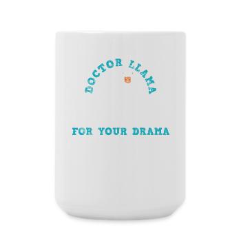 Lama Doctor Lama - Large Mug 440 ml - white - Front
