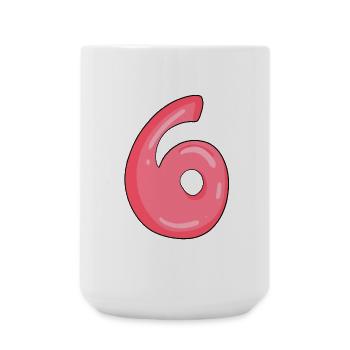 Numéro 6 - Grande tasse 440 ml - blanc - Devant