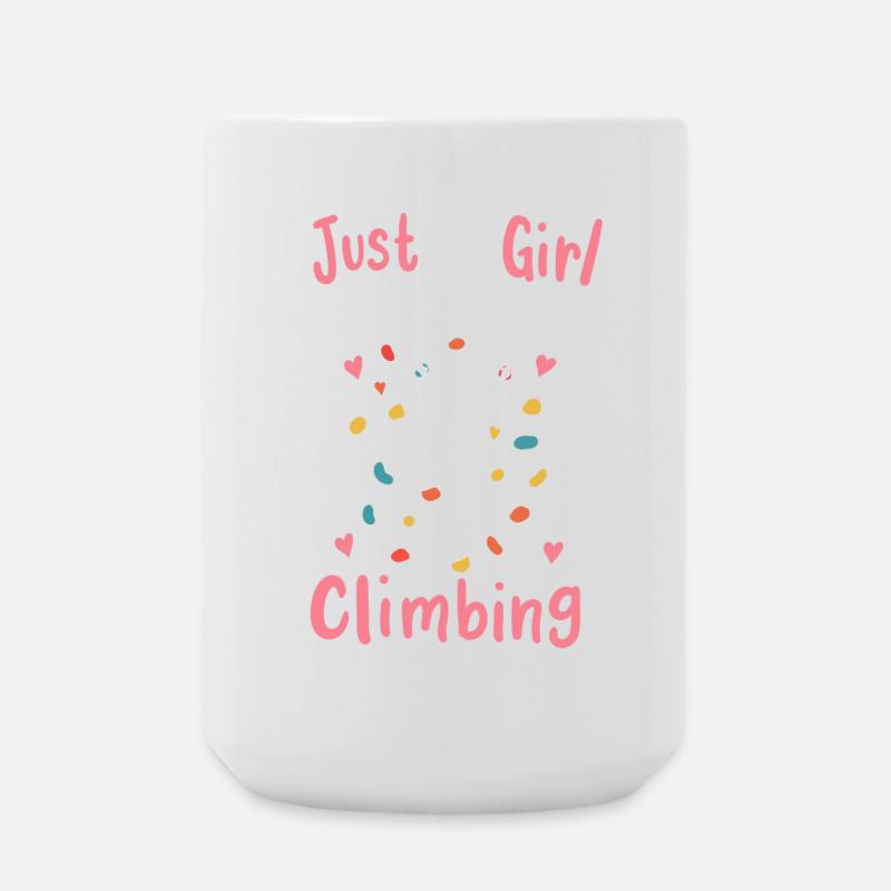 Wall climbing bouldering - Large Mug 440 ml - white