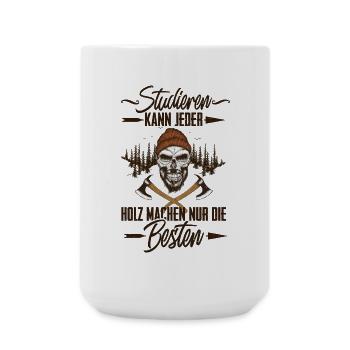 Holzfäller - Große Tasse 440 ml - Weiß - Vorne