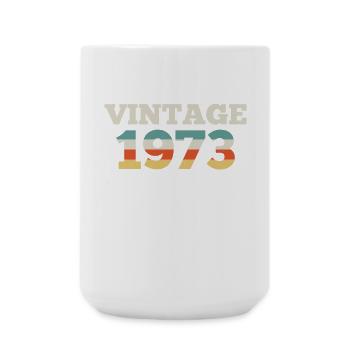 1973 Geburtstag Jahrgang 1973 Retro - Große Tasse 440 ml - Weiß - Vorne
