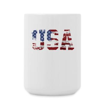 drapeau des Etats Unis - Grande tasse 440 ml - blanc - Devant