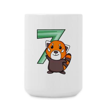 Panda rouge - Grande tasse 440 ml - blanc - Devant