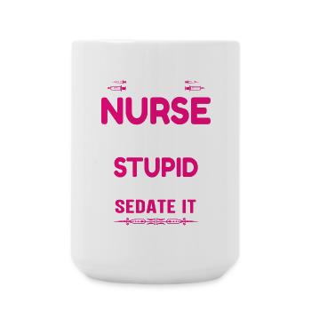 Krankenschwester - Große Tasse 440 ml - Weiß - Vorne