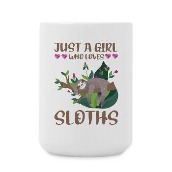 Sloth - Large Mug 440 ml - white - Front