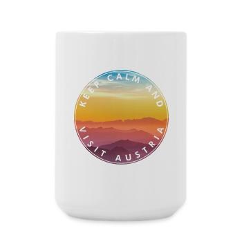 Insigne du Kreis d’Autriche Reste calme - Grande tasse 440 ml - blanc - Devant