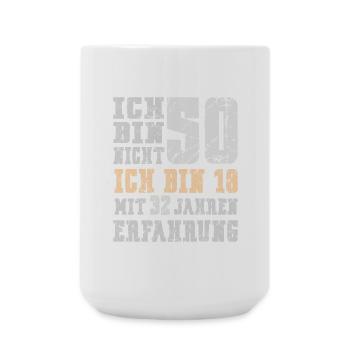 50. Geburtstag geboren 1976 runder Geburtstag - Große Tasse 440 ml - Weiß - Vorne