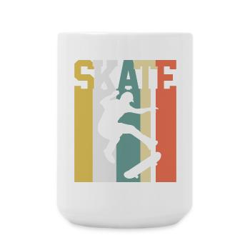 Skating Skater Skate Vintage - Large Mug 440 ml - white - Front