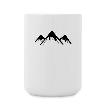 Mountain Mountains - Large Mug 440 ml - white - Front