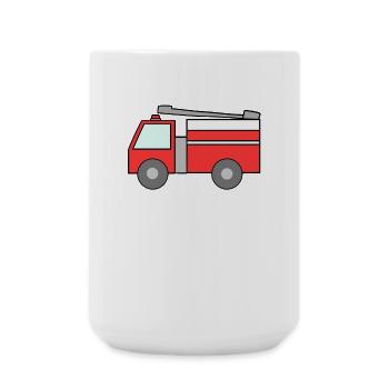 fire brigade - Large Mug 440 ml - white - Front