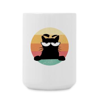 Cat No Buck Cat - Large Mug 440 ml - white - Front