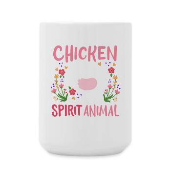 Huhn Hennen Hühnerhaltung - Große Tasse 440 ml - Weiß - Vorne