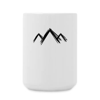 Mountain Mountains Hiking - Large Mug 440 ml - white - Front
