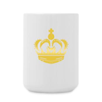 crown - Large Mug 440 ml - white - Front