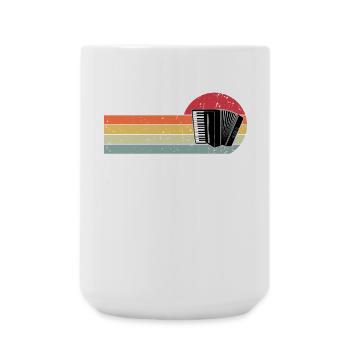 Accordéon - Grande tasse 440 ml - blanc - Devant