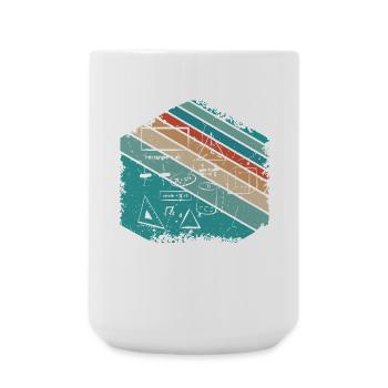 Math Teacher Lehrer Mathematik Design - Große Tasse 440 ml - Weiß - Vorne
