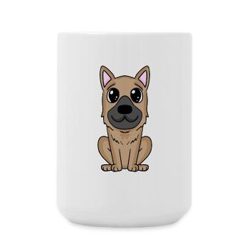 Deutscher Schäferhund - Große Tasse 440 ml - Weiß - Vorne