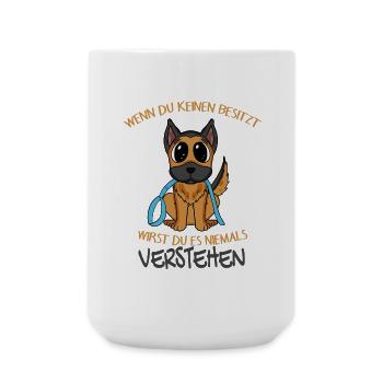 Deutscher Schäferhund - Große Tasse 440 ml - Weiß - Vorne