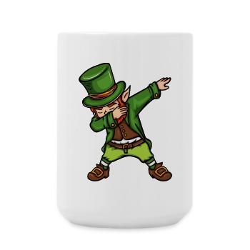 Dancing Leprechaun St. Patrick's Day Irish - Large Mug 440 ml - white - Front