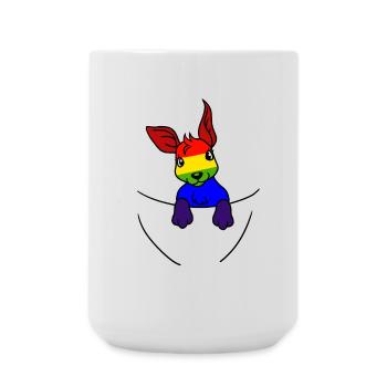 Koala LGBT Rainbow Flag Gay Pride Gay - Large Mug 440 ml - white - Front