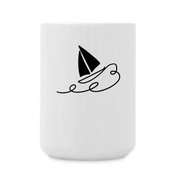 voile - Grande tasse 440 ml - blanc - Devant