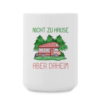 Camping Camper Wohnmobil - Große Tasse 440 ml - Weiß - Vorne