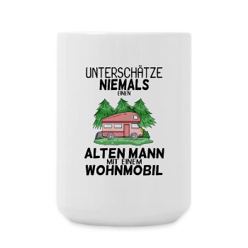 Alter Mann Wohnmobil - Große Tasse 440 ml - Weiß - Vorne