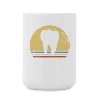 Dental Zahn Vintage - Große Tasse 440 ml - Weiß - Vorne