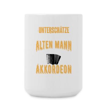 Akkordeon - Große Tasse 440 ml - Weiß - Vorne