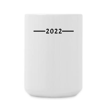 2022 - Große Tasse 440 ml - Weiß - Vorne