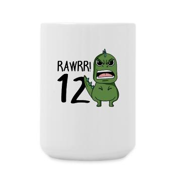 12. Geburtstag - 12 Jahre alt - Ich bin 12 - Große Tasse 440 ml - Weiß - Vorne