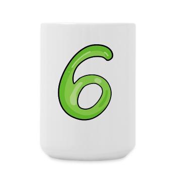 6 - Große Tasse 440 ml - Weiß - Vorne