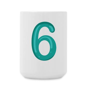 6 - Große Tasse 440 ml - Weiß - Vorne