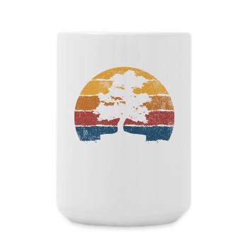 Bonsai-Baum Vintage - Große Tasse 440 ml - Weiß - Vorne