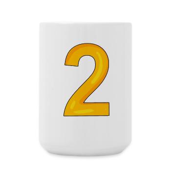 2 - Large Mug 440 ml - white - Front