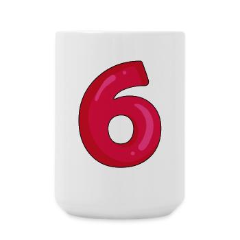 6 - Große Tasse 440 ml - Weiß - Vorne