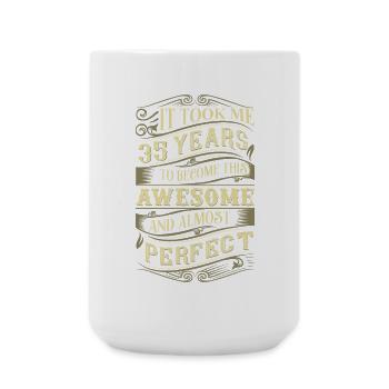 35th birthday - Large Mug 440 ml - white - Front