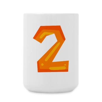 2 - Large Mug 440 ml - white - Front