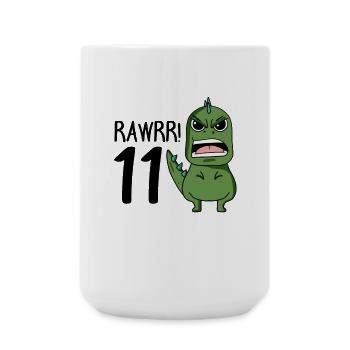 11. Geburtstag - 11 Jahre alt - Ich bin 11 - Große Tasse 440 ml - Weiß - Vorne