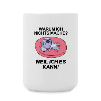 Koala entspannen lustig - Große Tasse 440 ml - Weiß - Vorne