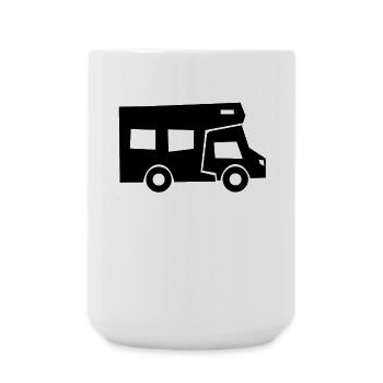 Caravane Camping Camping Camper - Grande tasse 440 ml - blanc - Devant