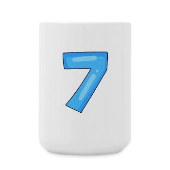 Numéro 7 - Grande tasse 440 ml - blanc - Devant