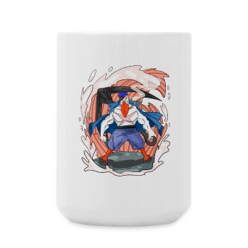 Mouette avec ancre - Grande tasse 440 ml - blanc - Devant