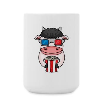 Cow Popcorn Cinema - Large Mug 440 ml - white - Front