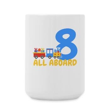8. Geburtstag Zug - Große Tasse 440 ml - Weiß - Vorne