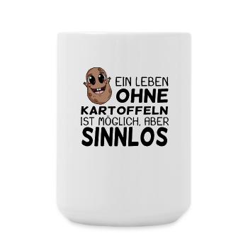 Kartoffel - Große Tasse 440 ml - Weiß - Vorne
