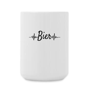 Bier - Große Tasse 440 ml - Weiß - Vorne
