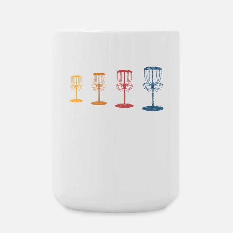 Discgolf Discgolfer - Große Tasse 440 ml - Weiß